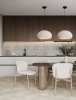 Lampa wisząca biała owalna 45cm designerska nowoczesna do salonu jadalni nad stół Luces Exclusivas